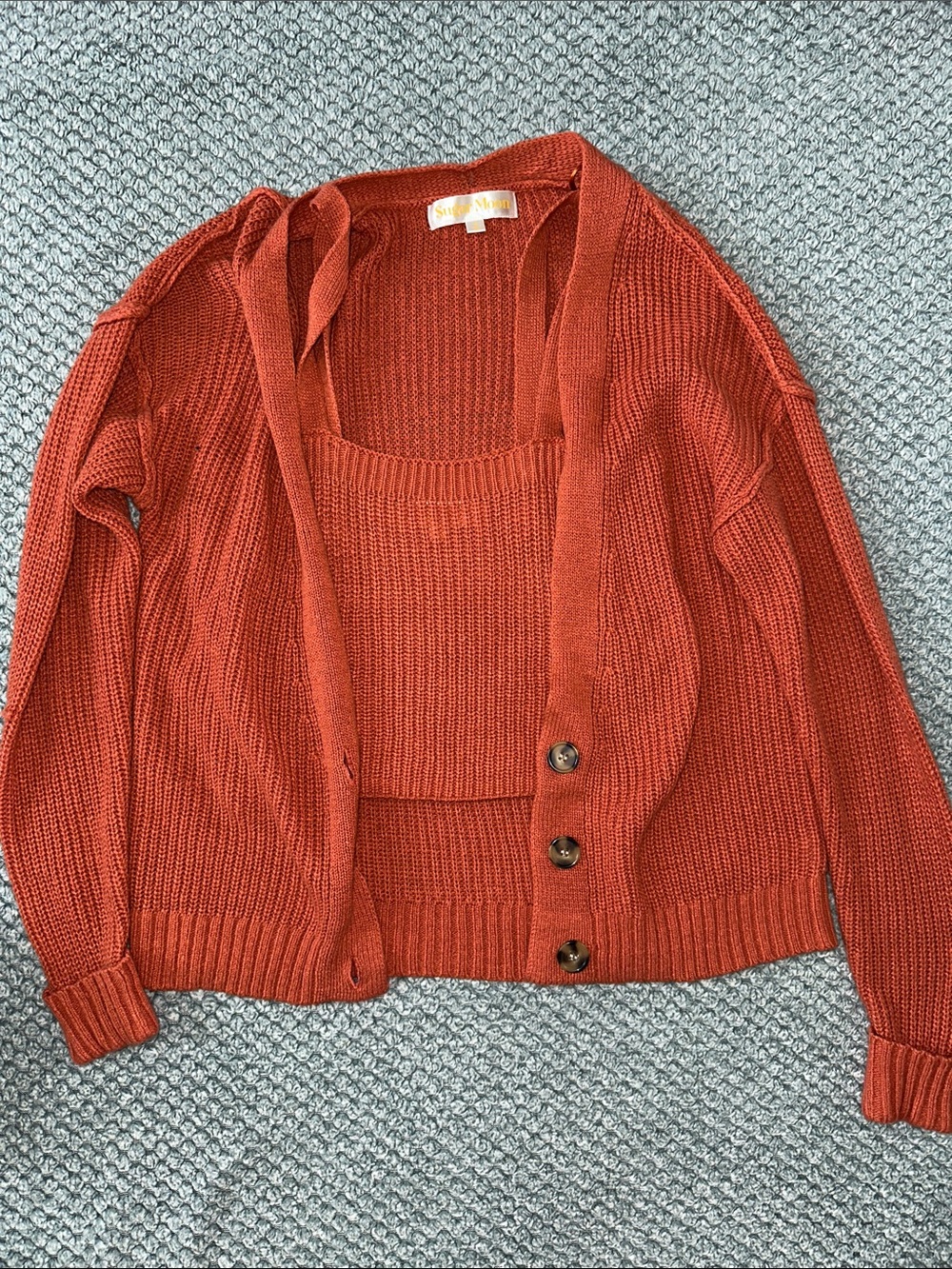 Knit Cardigan & Tank Set